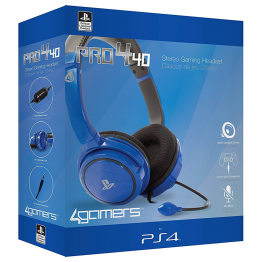 4Gamers PS4 Stereo Gaming Headset 40 -blue 
